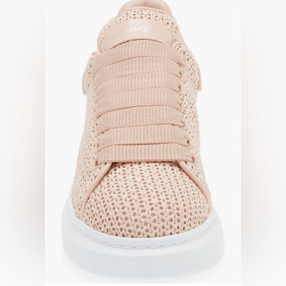 NIB $850 Alexander McQueen Oversize Raffia Sneaker in ROSE GOLD - 11.5US/41.5EU! - Picture 4 of 6